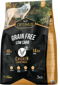 Meilleurs prix pour OPTIMUS Adult Grain Free Low Carb pour chien