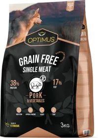 Comparer les prix de OPTIMUS Adult Grain Free Single Meat Hypoallergénique 