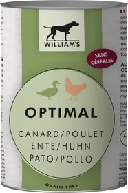 Meilleurs prix pour WILLIAM'S Pâtée pour chien sans céréales au canard et poulet