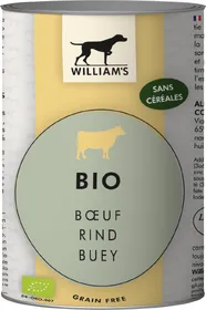 Meilleurs prix pour WILLIAM'S Pâtée pour chien BIO &amp; sans céréales au bœuf