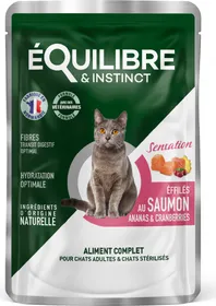 Meilleurs prix pour Equilibre & Instinct - Effilés sauce saumon, ananas et cranberreries