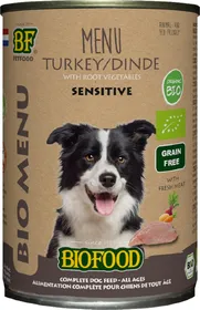 Meilleurs prix pour BF PETFOOD - BIOFOOD Menu BIO pâtée à la dinde pour chien