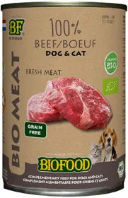 Comparer les prix de BF PETFOOD - BIOFOOD pâtée 100% viande de bœuf BIO pour chien et chat