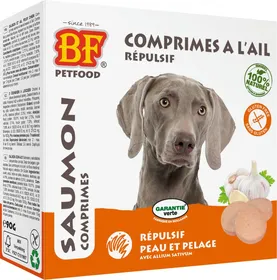 Comparer les prix de BF PETFOOD - BIOFOOD Comprimés anti puces et tiques au saumon pour chien