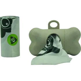 Comparer les prix de Distributeur sacs à crotte naturel Vegetal POO BAMBOO