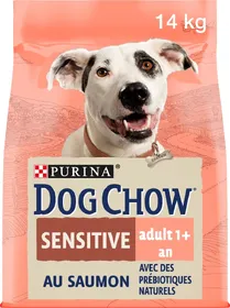 Comparer les prix de DOG CHOW Sensitive au saumon pour chien