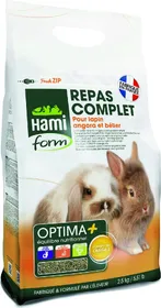 Comparer les prix de Hamiform Optima + Repas complet lapin angora et bélier