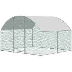 Comparer les prix de Enclos pour poules en métal avec bâche 2,5m x 3m