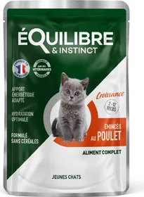 Comparer les prix de Equilibre et Instinct - Emincés chaton, poulet