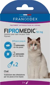 Meilleurs prix pour Francodex Fipromedic Lot de 2 ou 4 pipettes anti-puces et tiques - pour chats