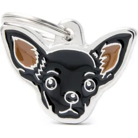 Comparer les prix de Médaille à graver Friends Chihuahua noir