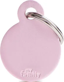 Meilleurs prix pour Médaille à graver Basic cercle alu rose