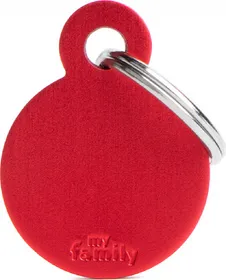 Comparer les prix de Médaille à graver Basic cercle alu rouge