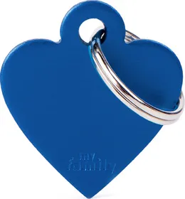 Meilleurs prix pour Médaille à graver Basic cœur alu bleu