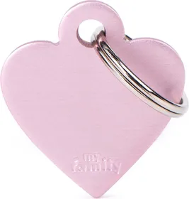 Comparer les prix de Médaille à graver Basic cœur alu rose