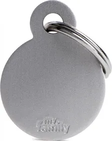 Meilleurs prix pour Médaille Basic cercle alu gris