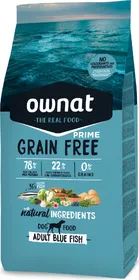 Comparer les prix de OWNAT Prime Grain Free Blue Fish au poisson pour chien adulte