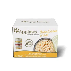 Comparer les prix de APPLAWS Sélection d'émietté de poulet pour chat adulte - multipack