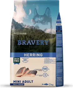 Meilleurs prix pour BRAVERY Adult Small Sans Céréales Hareng pour Chien de petite taille