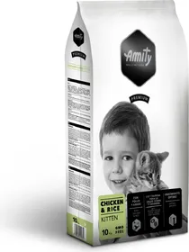 Meilleurs prix pour AMITY Premium Poulet &amp; Riz Kitten pour chaton