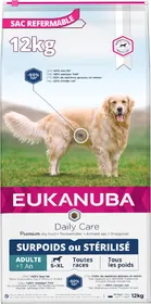 Comparer les prix de Eukanuba Daily Care pour chien adulte en surpoids ou stérilisé