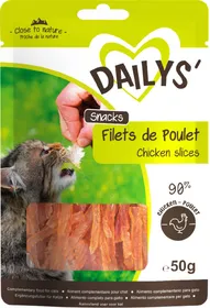 Meilleurs prix pour  Dailys Filet de poulet pour chat