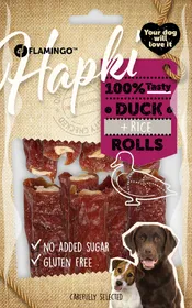 Meilleurs prix pour Flamingo HAPKI Friandises riz et canard pour chien
