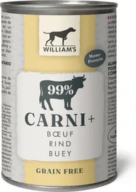Meilleurs prix pour WILLIAM'S Carni+ Pâtée pour chien sans céréales au bœuf