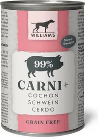 Comparer les prix de WILLIAM'S Carni+ Pâtée pour chien sans céréales au cochon