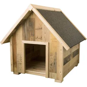 Meilleurs prix pour Niche en bois recyclé avec toit en pente