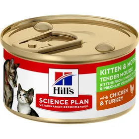 Comparer les prix de Hill's Science Plan Kitten &amp; Mother - Mousse Fondante au Poulet et à la Dinde