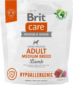 Comparer les prix de BRIT Care Hypoallergenic Adult Medium Breed à l'agneau pour chien de tailles moyennes