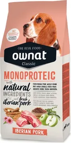 Comparer les prix de OWNAT Classic Monoproteic Iberian Pork pour chien adulte au porc ibérique