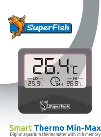 Comparer les prix de Super Fish Thermomètre d'aquarium avec fonction Min-Max