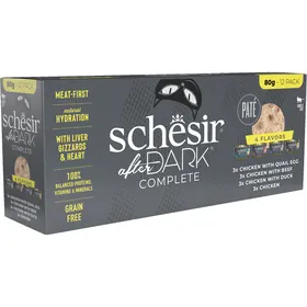 Comparer les prix de SCHESIR Multipack After Dark Pâtée pour chat - 12x80g