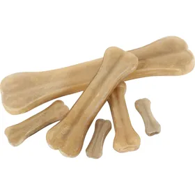 Comparer les prix de Os à mâcher en peau de buffle pressée pour chien - 7 tailles disponibles - 10cm x2