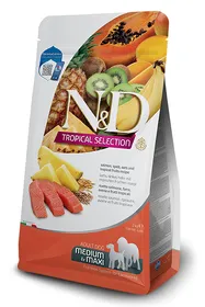 Comparer les prix de FARMINA N&amp;D Tropical Selection Saumon pour chien adulte de moyenne et grande taille