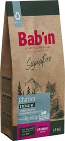 Comparer les prix de BAB'IN Signature Chaton Grain free au saumon sans céréales pour chaton