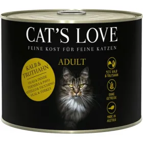 Comparer les prix de Pâtée CAT'S LOVE Repas complet pour chat adulte au veau &amp; dinde