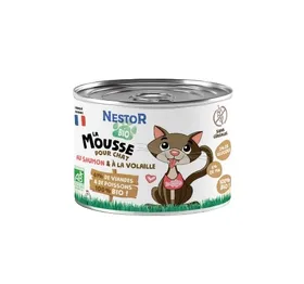 Comparer les prix de NESTOR BIO Pâtée sans céréales mousse saumon et volailles pour chat