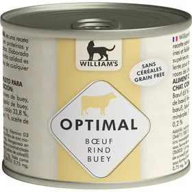Meilleurs prix pour WILLIAM'S Pâtée pour chat sans céréales au bœuf