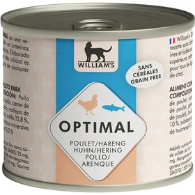 Comparer les prix de WILLIAM'S Pâtée pour chat sans céréales au poulet et hareng
