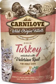 Meilleurs prix pour CARNILOVE Sachet fraîcheur à la Dinde avec valériane pour chat
