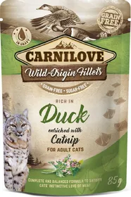 Meilleurs prix pour CARNILOVE Sachet fraîcheur au Canard avec herbe à chat pour chat