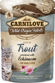 Comparer les prix de CARNILOVE Sachet fraîcheur à la Truite avec échinacée pour chat