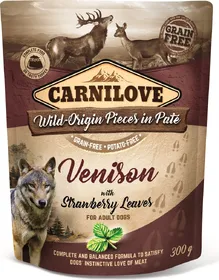 Meilleurs prix pour CARNILOVE Sachet fraîcheur au Venaison avec feuilles de fraisiers pour chien