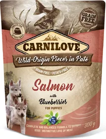 Meilleurs prix pour CARNILOVE Sachet fraîcheur au Saumon avec myrtilles pour chiot