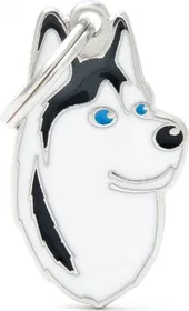 Meilleurs prix pour Médaille à graver Friends Husky noir et blanc