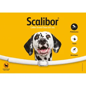 Comparer les prix de SCALIBOR Collier antiparasitaire pour chien - Anti-phlébotomes, tiques et moustiques