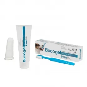 Comparer les prix de Bucogel soin et hygiène dentaire pour chiens adulte tube 50 ml + doigtier + brosse